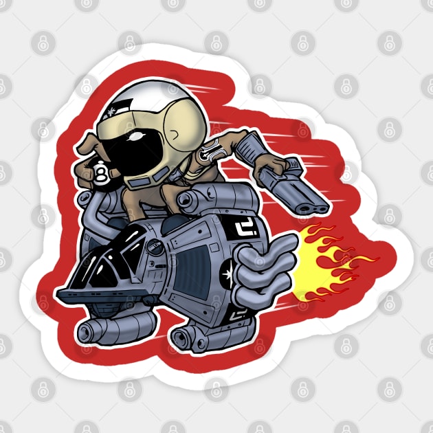 The Last Starfighter: Hot-Rod! Sticker by Evarcha